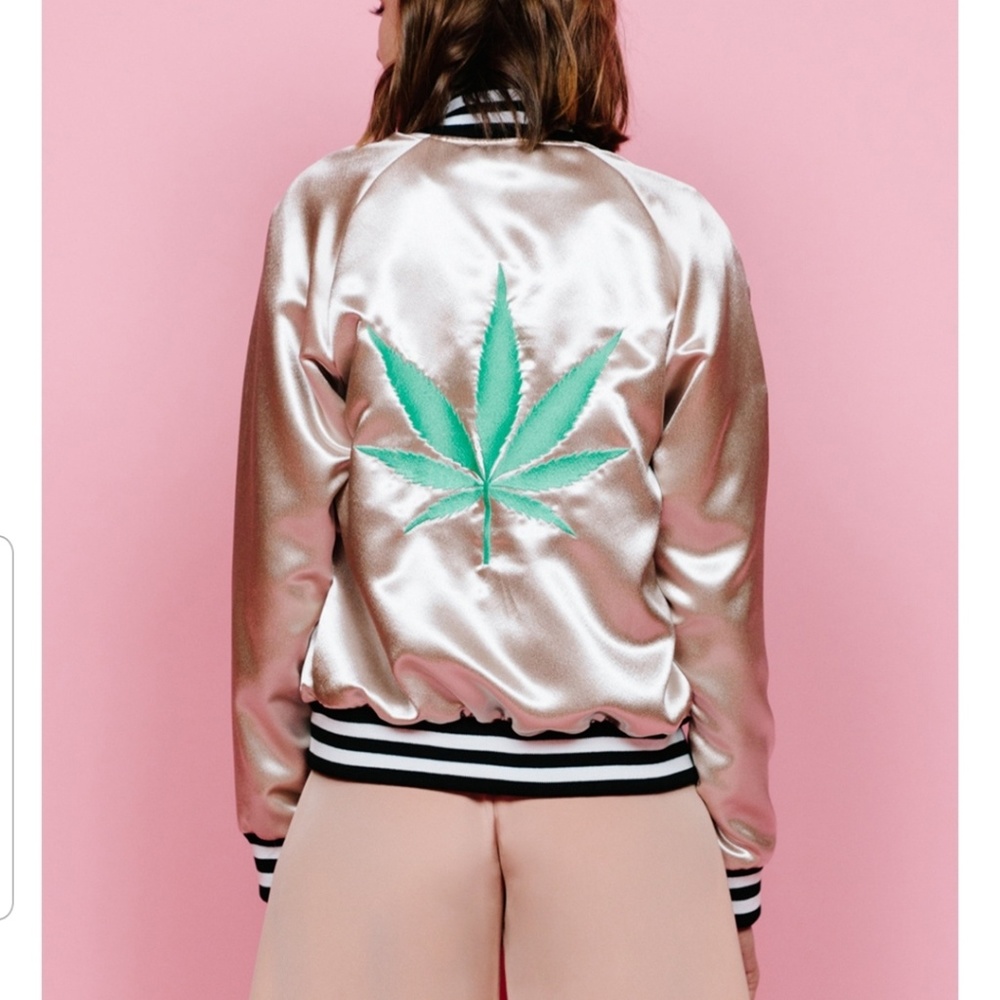 Catherine Fulmer The 420 Bomber Satin